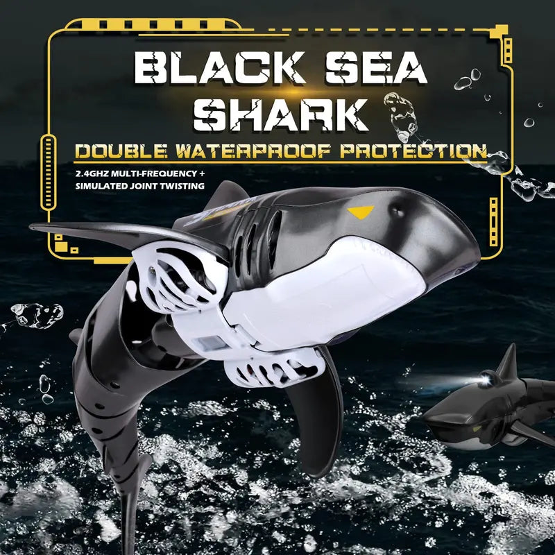 2.4G Remote Control Spray Fish Toy - 1:18 High Simulation RC Boat with Light Effect