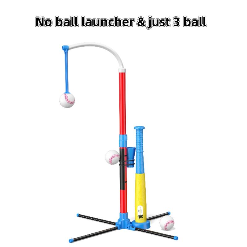 3-in-1 Multi-Use Kids' Baseball Set with Bat, Standing Tee, and Ball Launcher