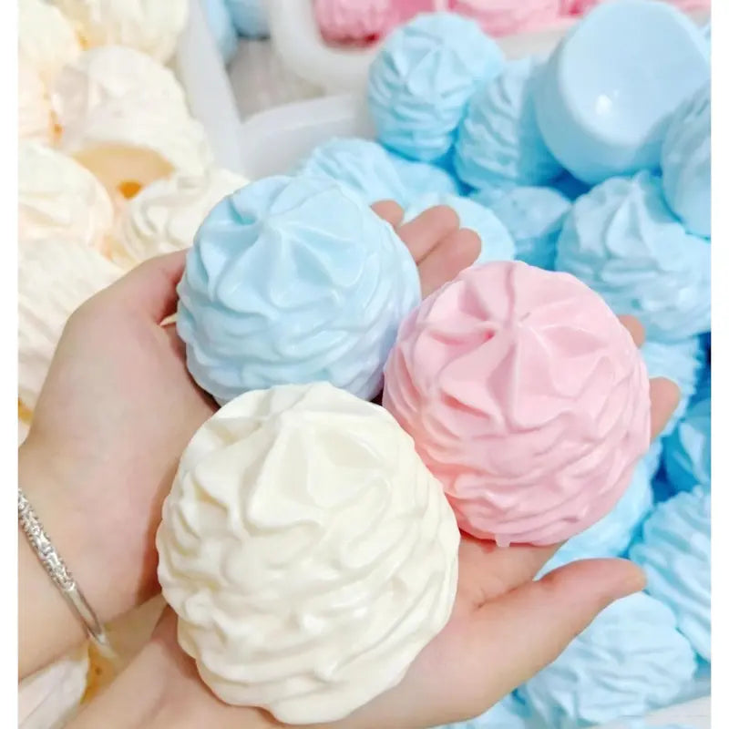 6-Piece Crunchy ASMR Sensory Fidget Balls, Interlocking Brick Filled Anti-Stress Squishy Toys