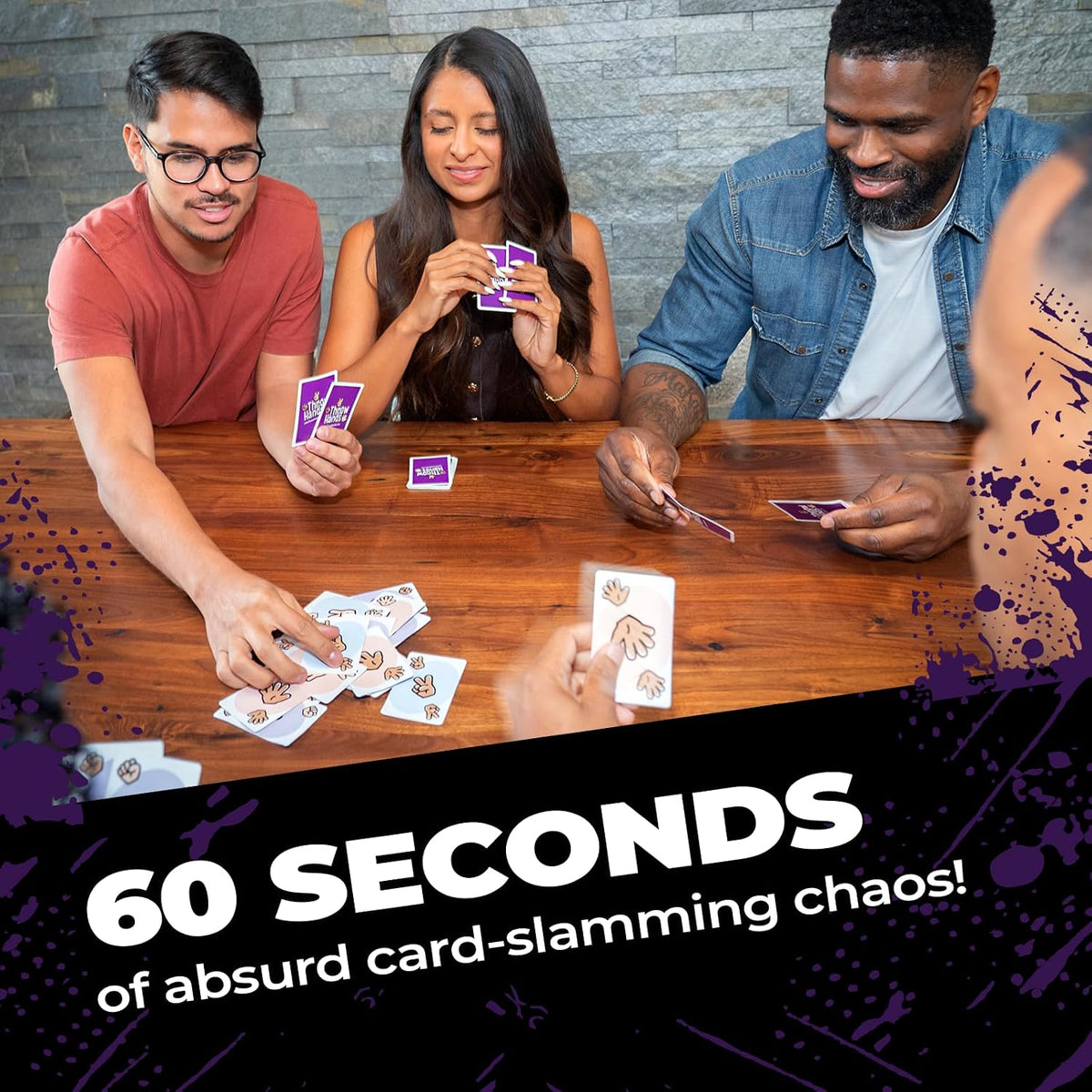 Rock Paper Scissors Card Game - Fast-Paced Party Game for 2-8 Players, Ages 7+