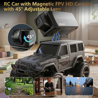 Unisex Mini Spy RC Truck with HD Camera, WiFi FPV Stream and Screen Remote Control