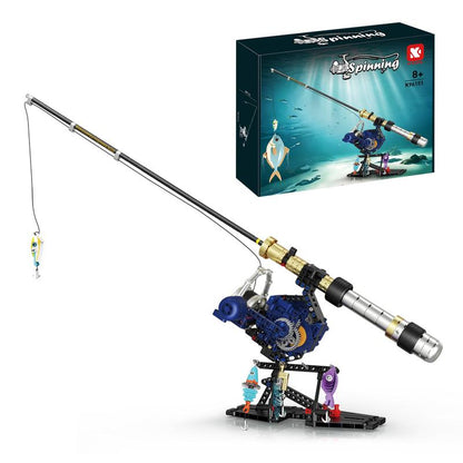 Unisex 425-Piece Baitcasting Fishing Rod Building Kit with Realistic Gear Mechanism