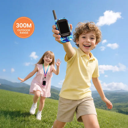 Rechargeable Video Walkie Talkies for Kids with HD Screen, Camera, and Music for Outdoor Fun