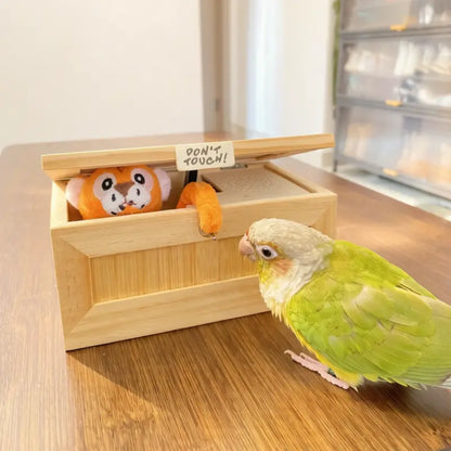 Useless Box Don't Touch Funny Interactive Gadget - Novelty Prank Desk Toy for Stress Relief