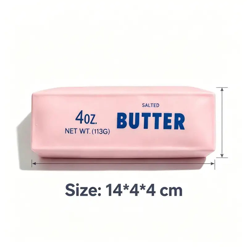 Crunchy Sound Butter Bar Squishy Fidget Toy, Soft Squeeze Sensory Stress Relief Tool for Teens and Adults