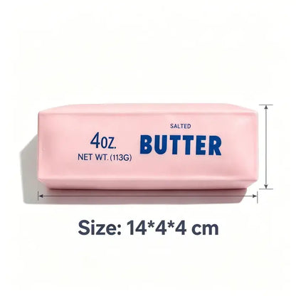 Crunchy Sound Butter Bar Squishy Fidget Toy, Soft Squeeze Sensory Stress Relief Tool for Teens and Adults