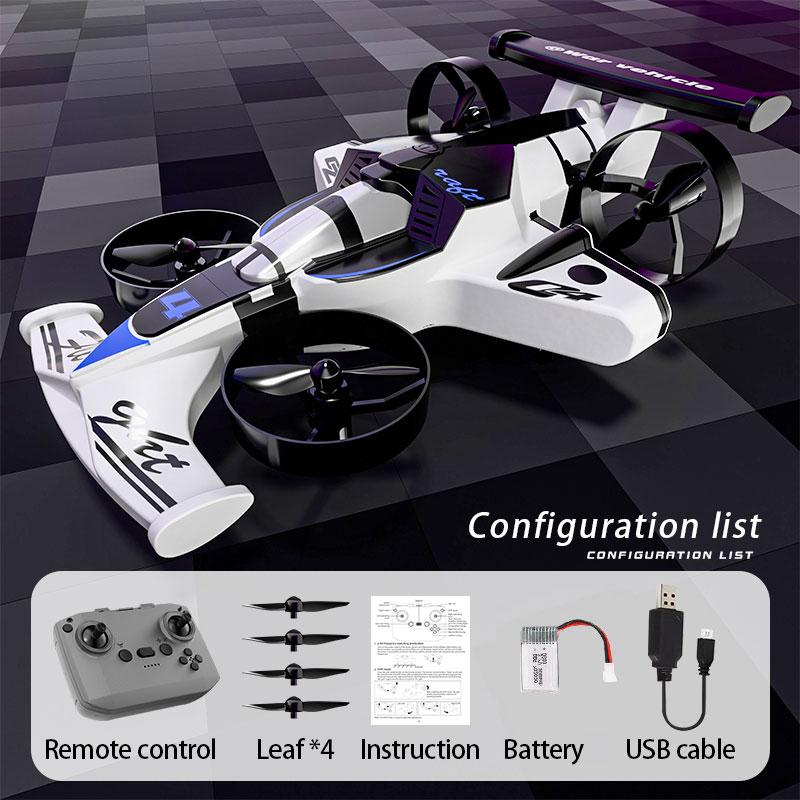 2-in-1 Remote Control Car & Plane Combo Toy with 360-Degree Drift Tires