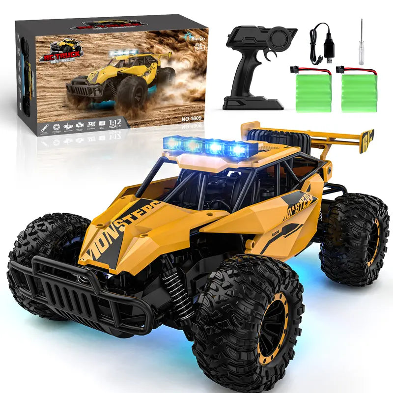 1:12 Scale Durable Remote Control Monster Truck - 2.4GHz 33KM/H High Speed RC Car