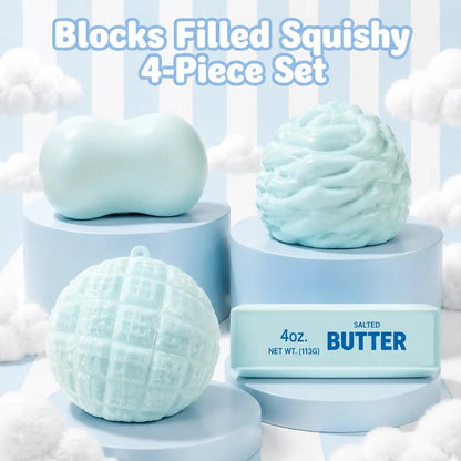 Crunchy Sound Butter Stick - Squishy Flexible Squeeze Fidget Tool for Stress Relief