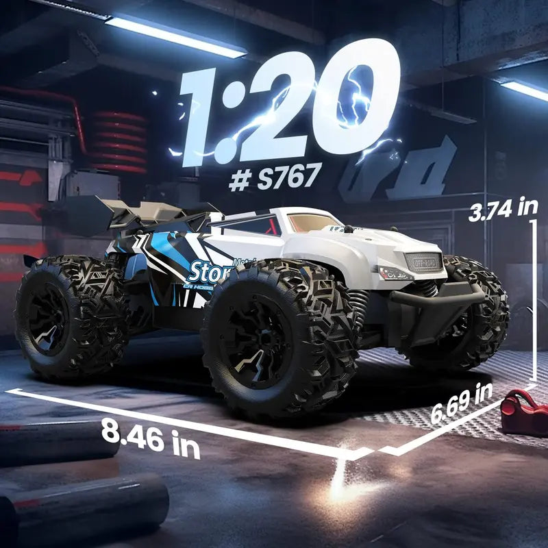 2.4GHz RC Crawler Car All Terrain Off Road Remote Control Truck Toy with LED Lights