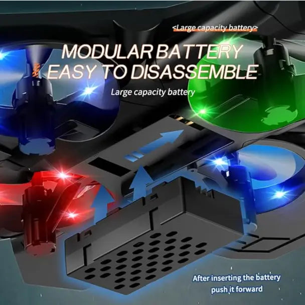 Unisex Kids RC Flying Fighter Jet Toy - Durable EVA Foam Remote Control Plane with LED Lights