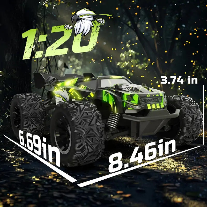 2.4GHz RC Crawler Car All Terrain Off Road Remote Control Truck Toy with LED Lights