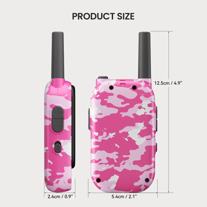 Rechargeable Video Walkie Talkies for Kids with HD Screen, Camera, and Music for Outdoor Fun