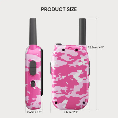 Rechargeable Video Walkie Talkies for Kids with HD Screen, Camera, and Music for Outdoor Fun