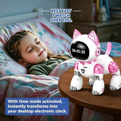 AI Smart Robot Cat Toy with Voice Control, Remote Control and Dynamic Expression Screen