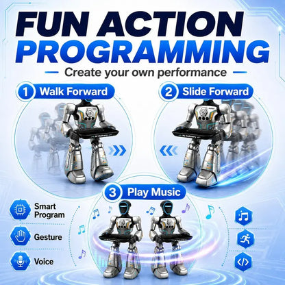 2.4Ghz Remote Control Delivery Robot with Gesture Sensing and Voice Command