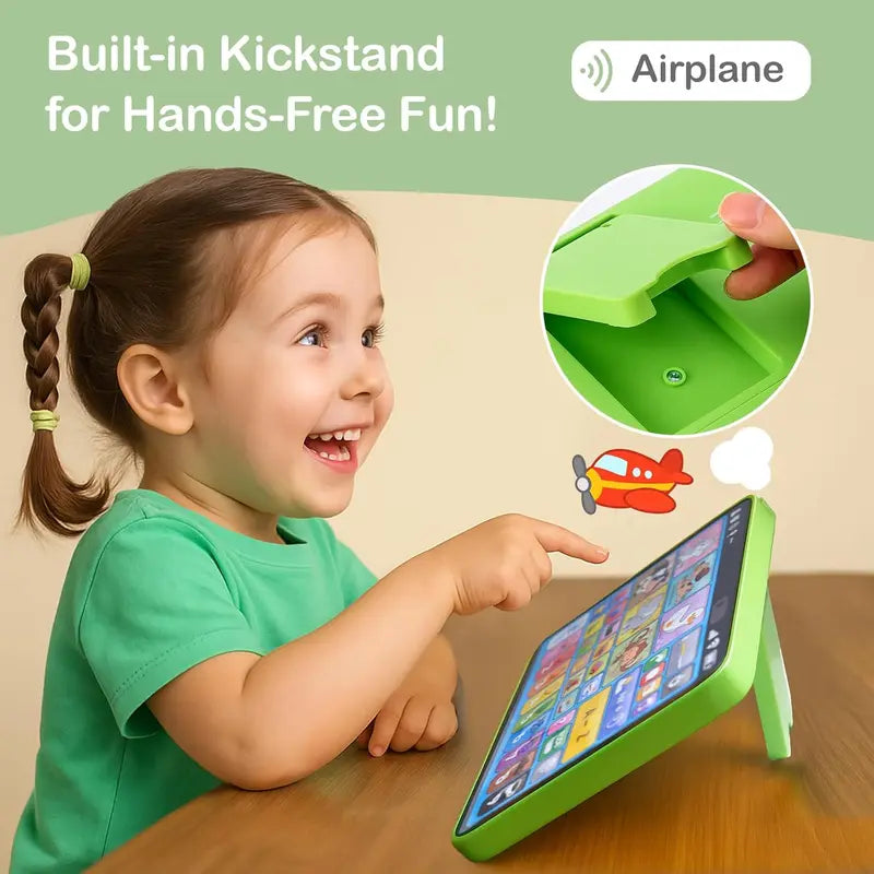 Unisex Trilingual Toddler Learning Tablet - Ergonomic Educational Toy for Ages 1-3, 4 Modes