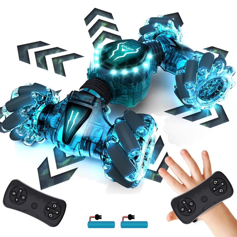 2.4GHz Gesture Sensing Remote Control Stunt Car Toy with 360° Rotation and Lights