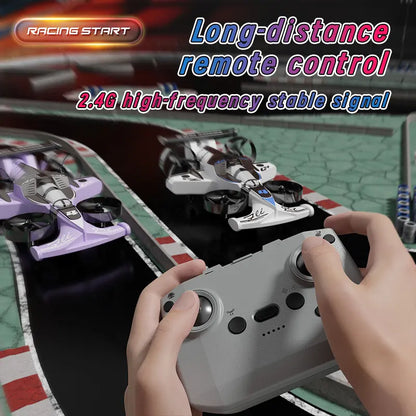2-in-1 Remote Control Car & Plane Combo Toy with 360-Degree Drift Tires