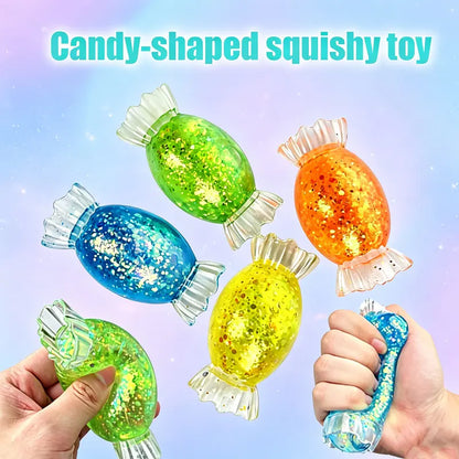 8-Piece Halloween Squishy Gift Box, Malt Sugar Stress Relief Fidget Toys, Sensory Toy Bundle