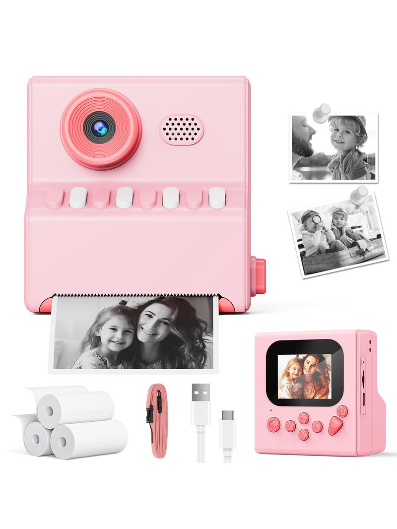 Kids Rechargeable Digital Camera with Selfie Mode, HD Video, and Silicone Case