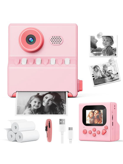 Kids Rechargeable Digital Camera with Selfie Mode, HD Video, and Silicone Case