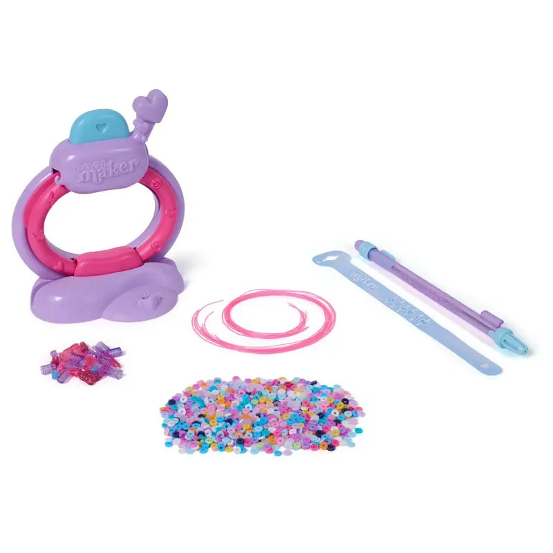 DIY Friendship Bracelet Maker Kit with Bead Accessory Pack - Purple Creative Jewelry Set