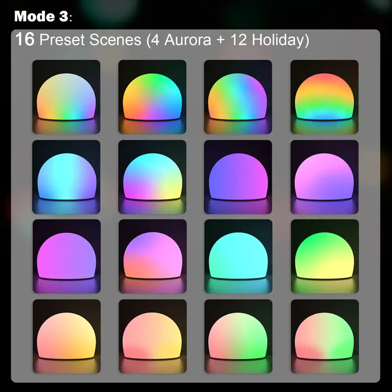 Interactive LED Stress-Relief Toy - 6-Inch Rechargeable Squeezeable Night Light with 29 Colors