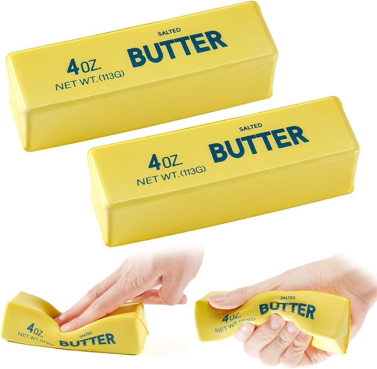Butter Squishy Stick - Soft Slow Rising Squeeze Toy for Stress Relief and Office Desk Fidgeting