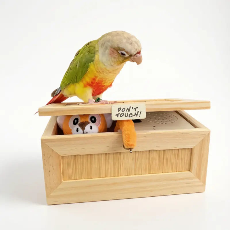 Useless Box Don't Touch Funny Interactive Gadget - Novelty Prank Desk Toy for Stress Relief