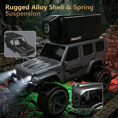 Unisex Mini Spy RC Truck with HD Camera, WiFi FPV Stream and Screen Remote Control