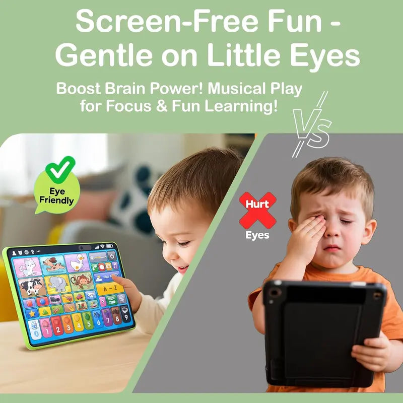 Unisex Trilingual Toddler Learning Tablet - Ergonomic Educational Toy for Ages 1-3, 4 Modes