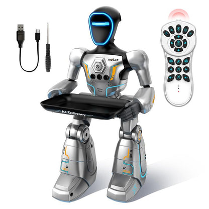 2.4Ghz Remote Control Delivery Robot with Gesture Sensing and Voice Command