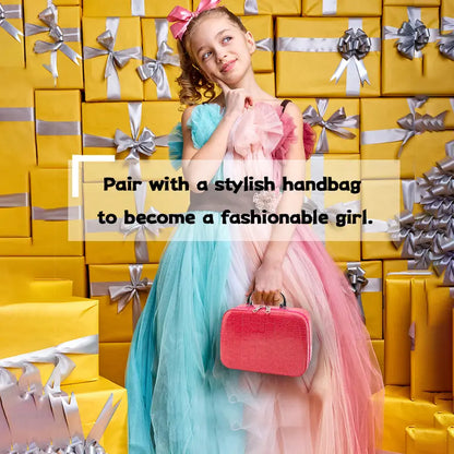 Simulated Makeup Kit - Playful Pretend Play Toys for Girls with Cosmetic Bag, Birthday Gift Ready