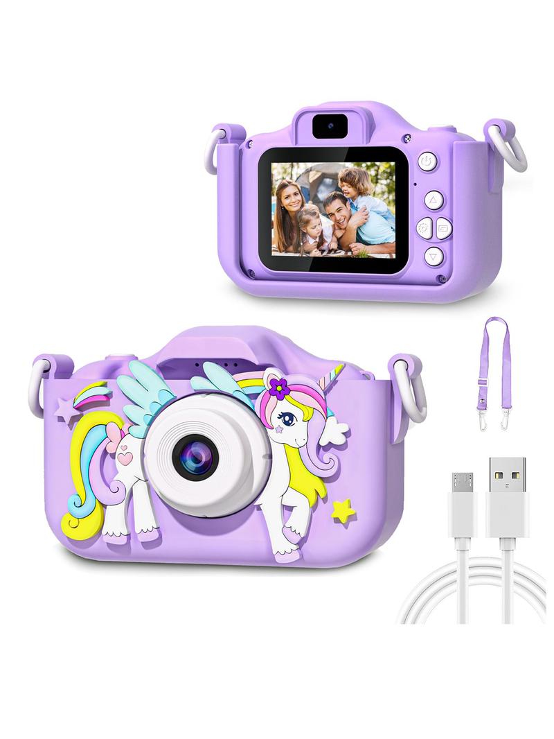 Kids Rechargeable Digital Camera with Selfie Mode, HD Video, and Silicone Case