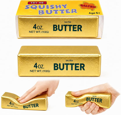 Butter Squishy Stick - Soft Slow Rising Squeeze Toy for Stress Relief and Office Desk Fidgeting