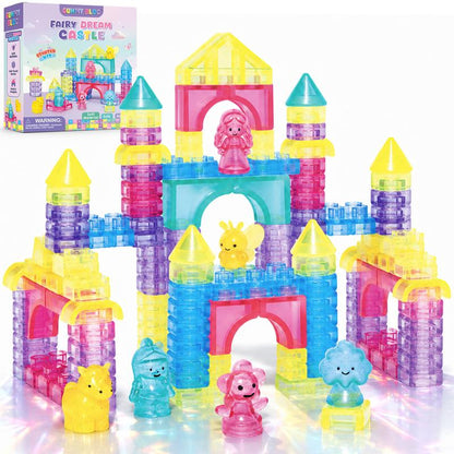 Gummy Building Blocks - Squishy Multi-color Stacking Sensory Toy for Early Learning and STEM