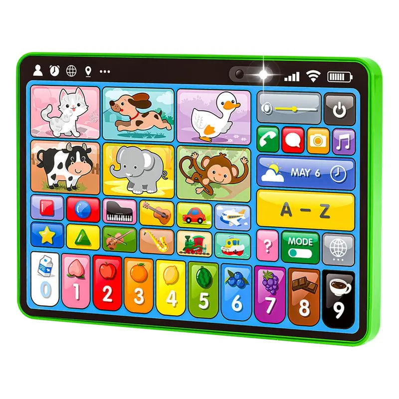 Unisex Trilingual Toddler Learning Tablet - Ergonomic Educational Toy for Ages 1-3, 4 Modes