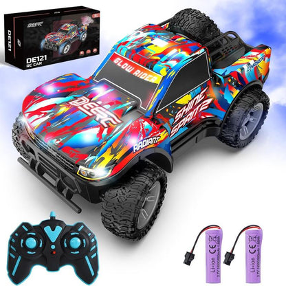 2.4GHz RC Crawler Car All Terrain Off Road Remote Control Truck Toy with LED Lights