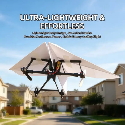 RC Paper Airplane Kit with Gyro Stabilizer and Dual Propellers, DIY STEM Toy for Kids and Adults