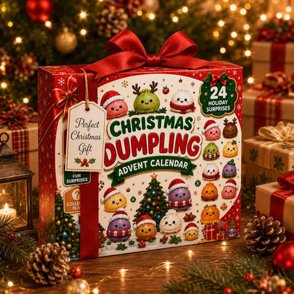 Christmas Mini Squishies Advent Calendar 2026 - 24-Day Dumpling Toy Countdown