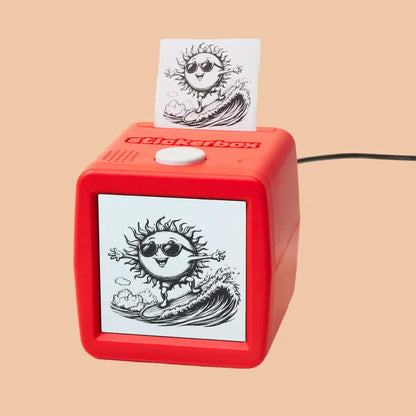 AI-Powered Voice-Activated Mini Thermal Printer for Kids 5+, DIY Scrapbooking Tool with 3 Paper Rolls