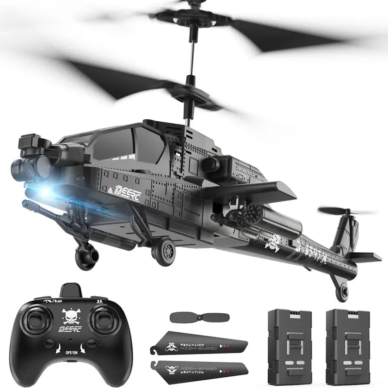 2.4GHz Remote Controlled Helicopter with LED Lights and Altitude Hold - 26 Mins Flight Time