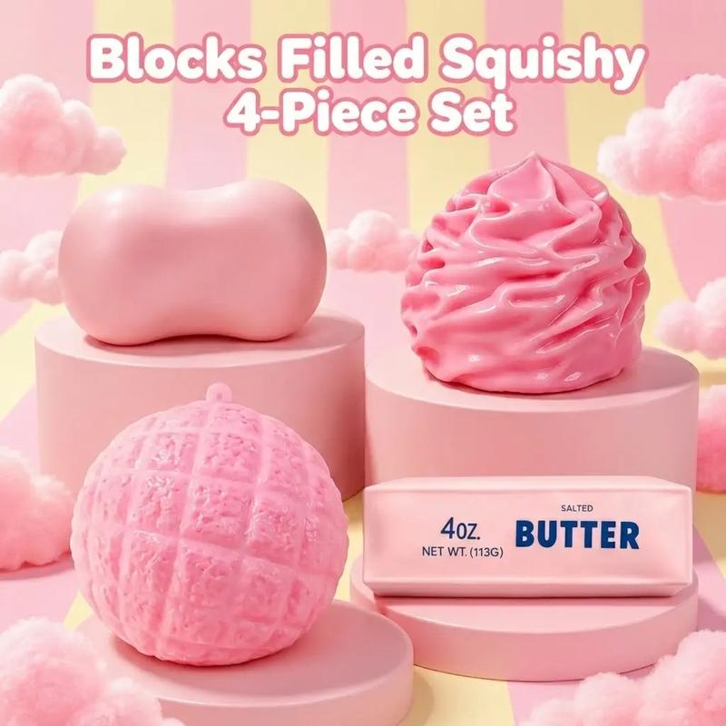 Crunchy Sound Butter Stick - Squishy Flexible Squeeze Fidget Tool for Stress Relief