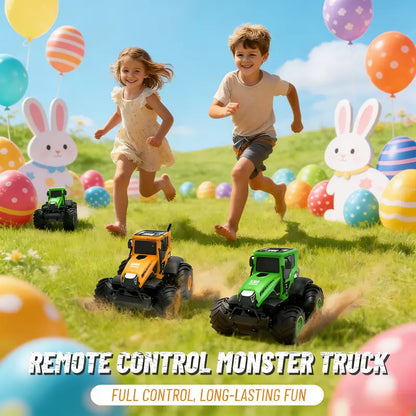 1:14 Scale 4WD Amphibious RC Monster Truck - 2.4GHz Waterproof All-Terrain Off-Road Pickup