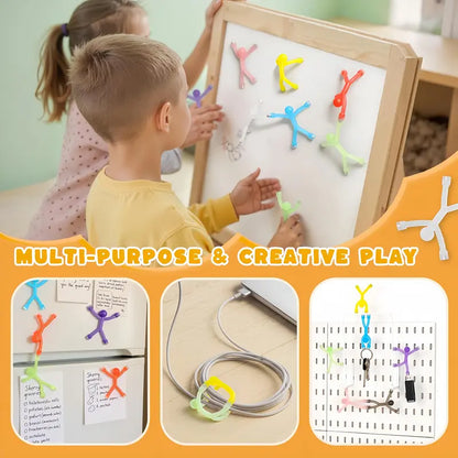 10-Pack Magnetic Fidget Figures - Silicone Sensory Toys for Kids, ADHD and Anxiety Relief