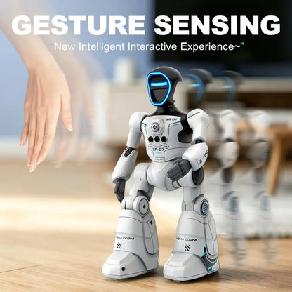 2.4Ghz Remote Control Delivery Robot with Gesture Sensing and Voice Command