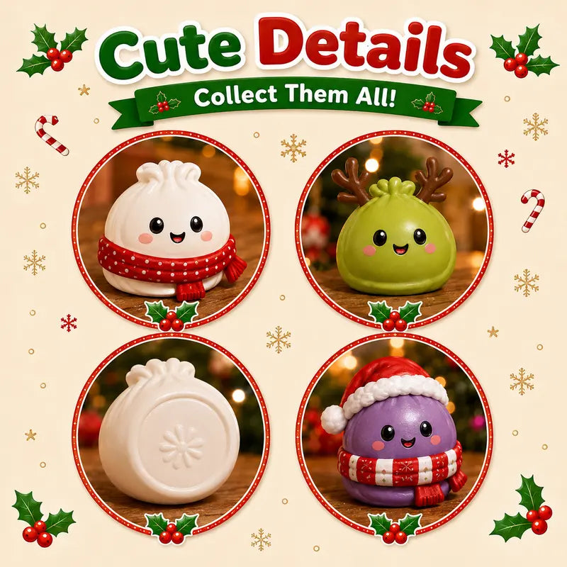 Christmas Mini Squishies Advent Calendar 2026 - 24-Day Dumpling Toy Countdown