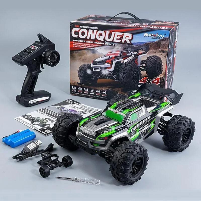 1:16 Scale 4WD High-Speed 50 km/h Off-Road RC Truck with LED Lights