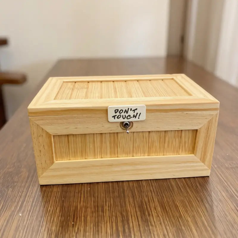 Useless Box Don't Touch Funny Interactive Gadget - Novelty Prank Desk Toy for Stress Relief